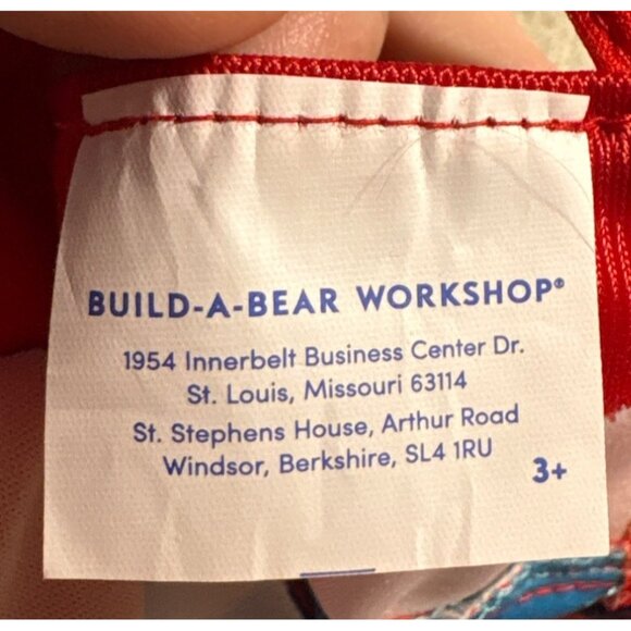 Build A Bear Workshop Wonder Woman Plush Bear With Cape & Tutu 16" Red Blue Gold - Picture 16 of 16